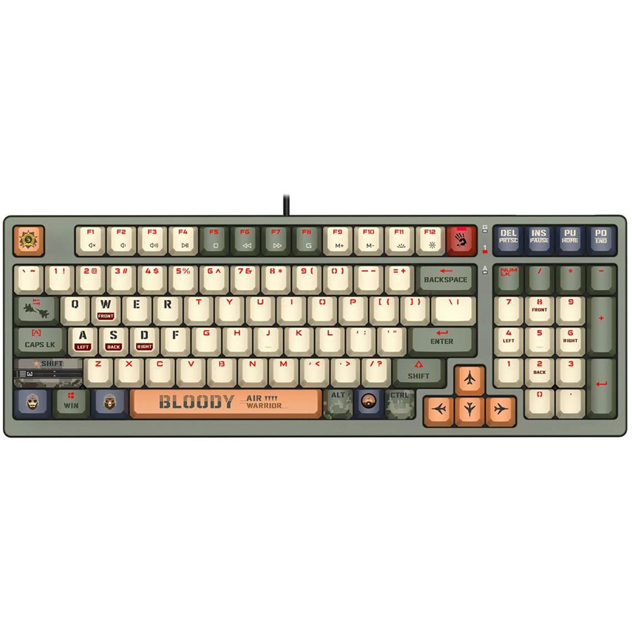 Bloody Keyboard S98 AVIATOR Hot Swappable RGB Mechanical Bloody Keyboard S98 AVIATOR Hot Swappable RGB Mechanical